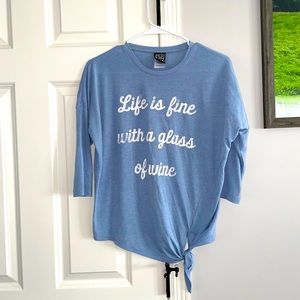Baby blue T-shirt